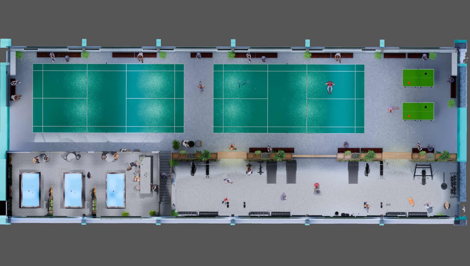 Mặt bằng tổng thể nhà thi đấu tại Khu đô thị mới Nam Phan Thiết